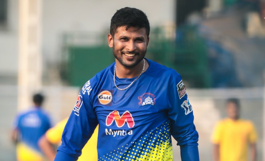 K Gowtham in CSK colours | Twitter