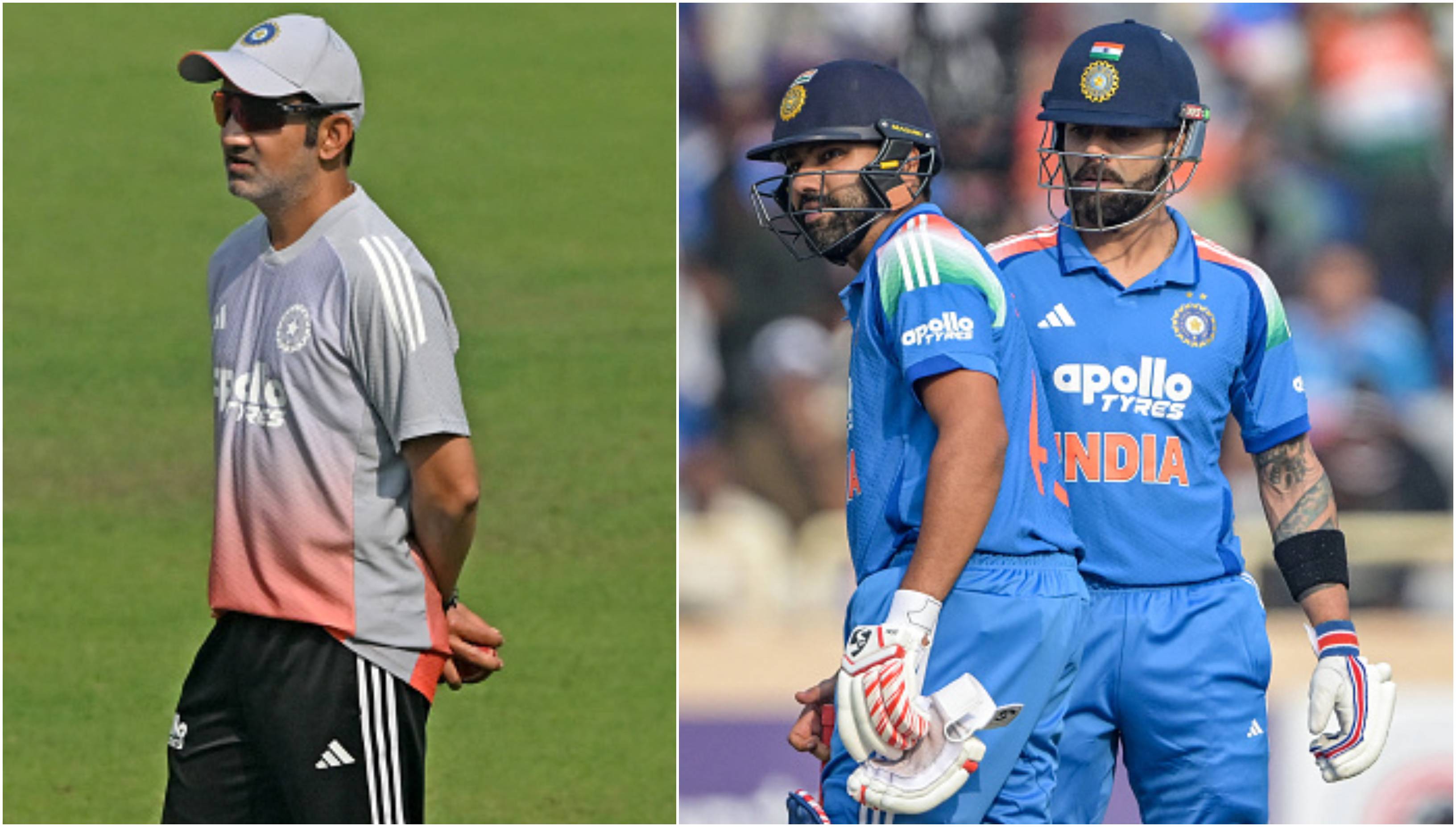Gautam Gambhir, Rohit Sharma and Virat Kohli | Getty