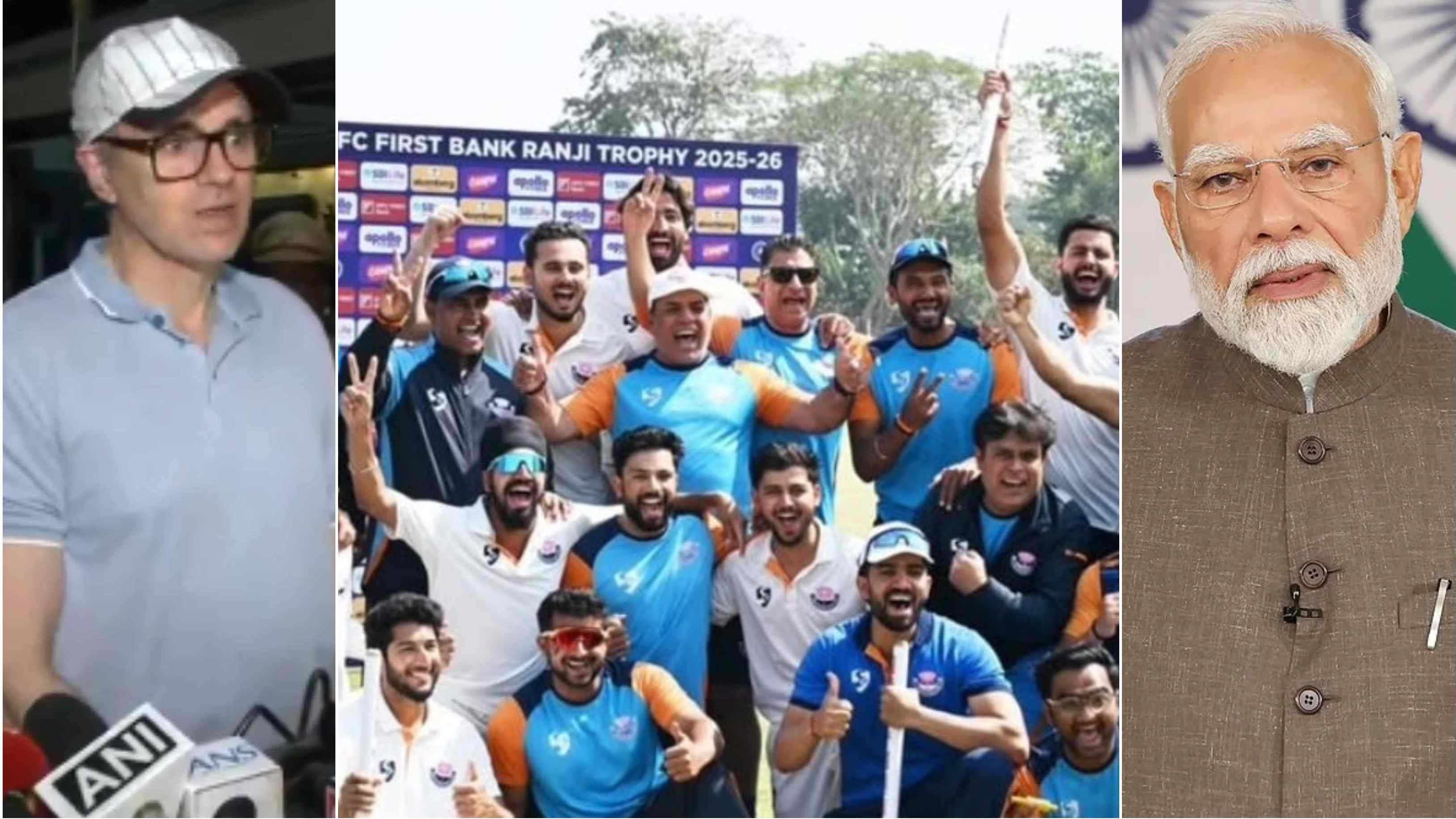 CM Omar Abdullah announces cash prize; PM Modi congratulates as J&K lifts Ranji Trophy title for first time