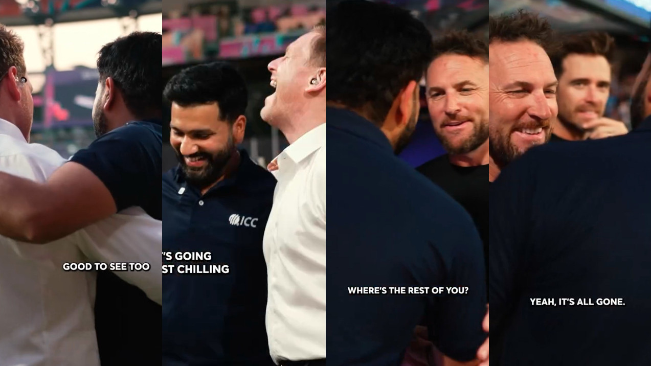 T20 World Cup 2026: WATCH- ‘Where’s the rest of you?’- Brendon McCullum surprised to see a lean Rohit Sharma, gets a funny reply