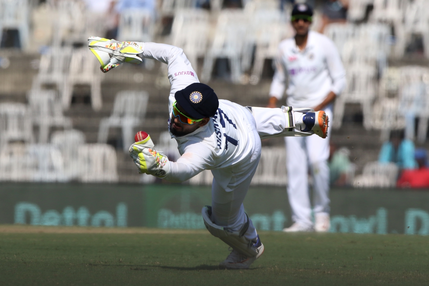 A diving Rishabh Pant | BCCI