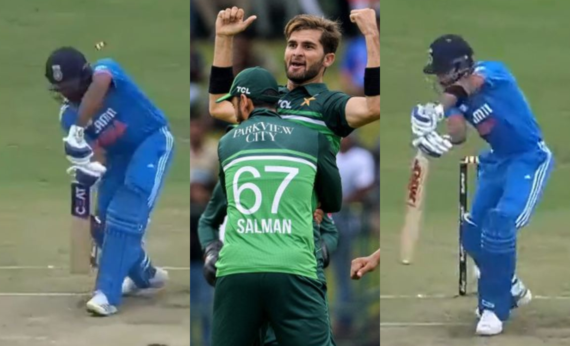 Shaheen Afridi removed Rohit Sharma and Virat Kohli in successive overs | X