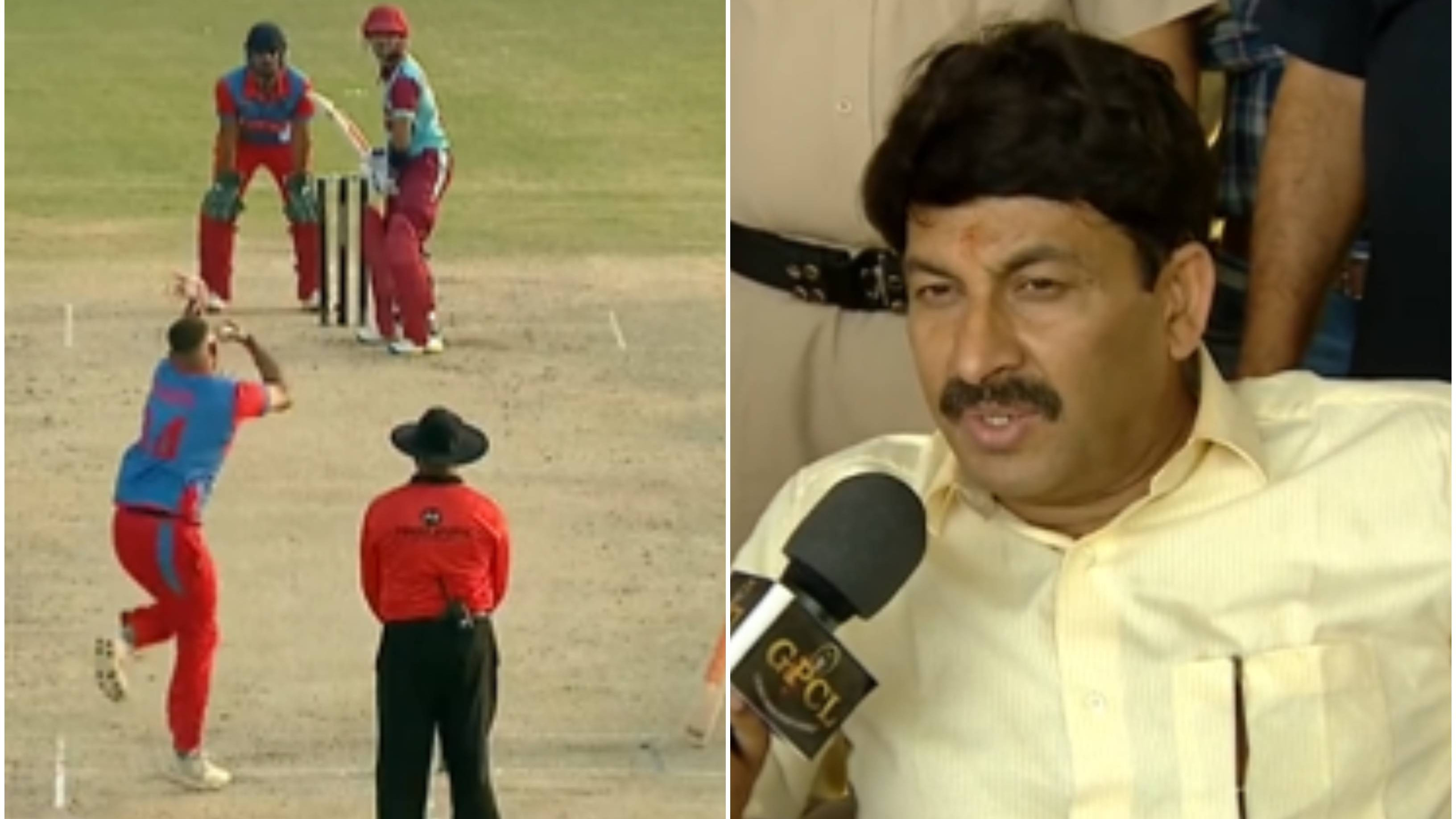 WATCH: MP Manoj Tiwari hails GPCL T20; attends the match between English Reds and Scottish Mulberries