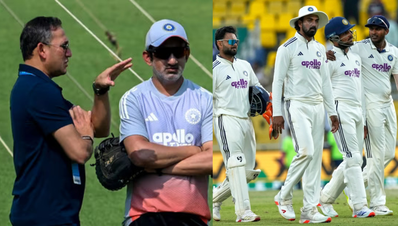 BCCI selection chief Ajit Agarkar and India head coach Gautam Gambhir | X/Getty