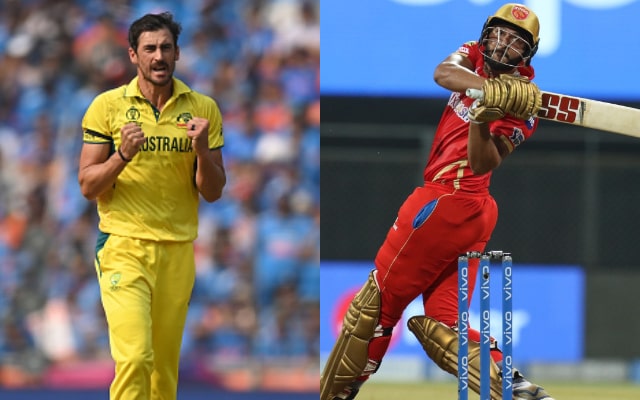 Mitchell Starc and Shahrukh Khan | Getty Images/BCCI-IPL
