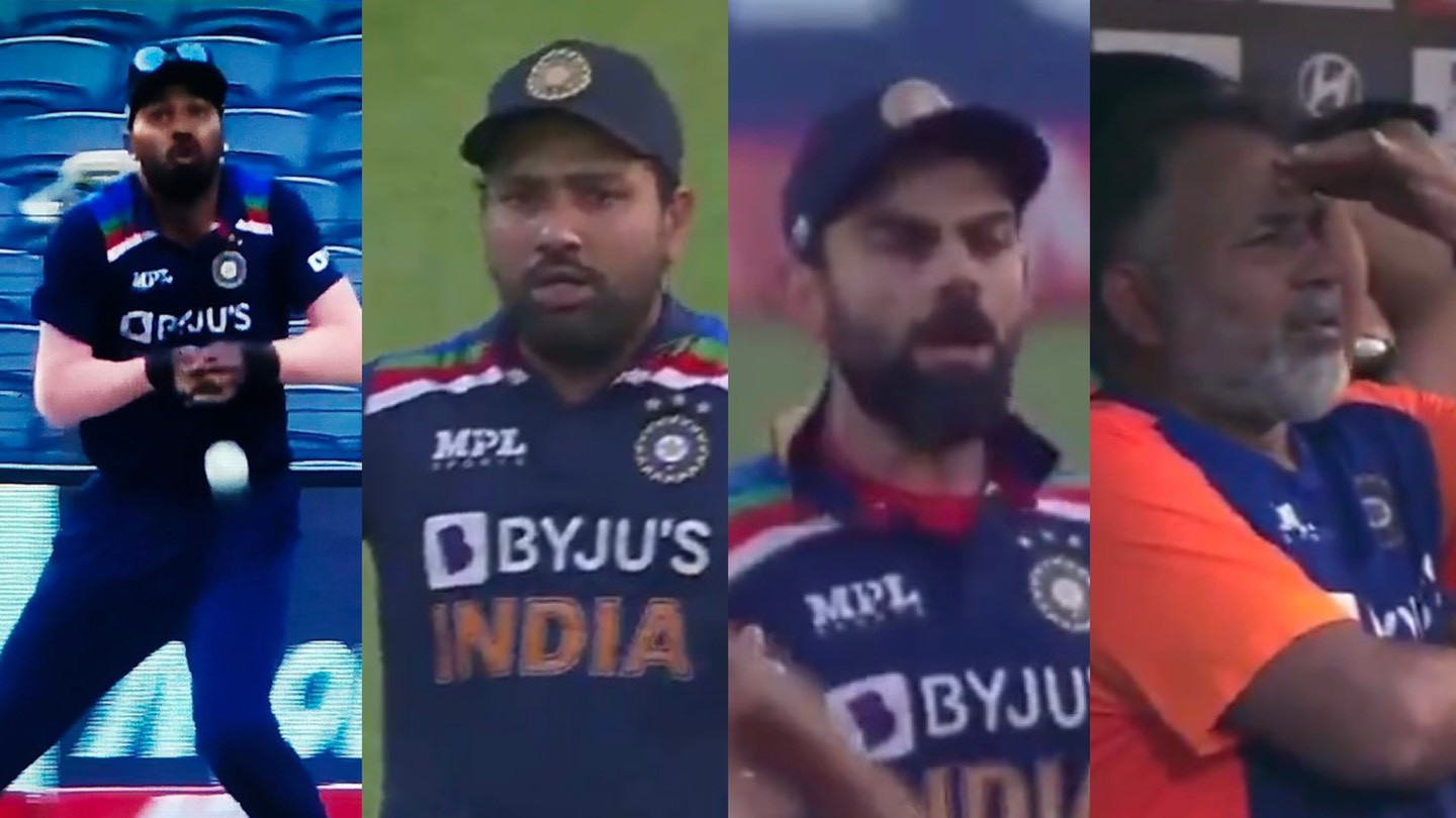 IND v ENG 2021: WATCH- Virat Kohli, Rohit Sharma and India dugout in shock as Hardik Pandya drops a sitter of Ben Stokes