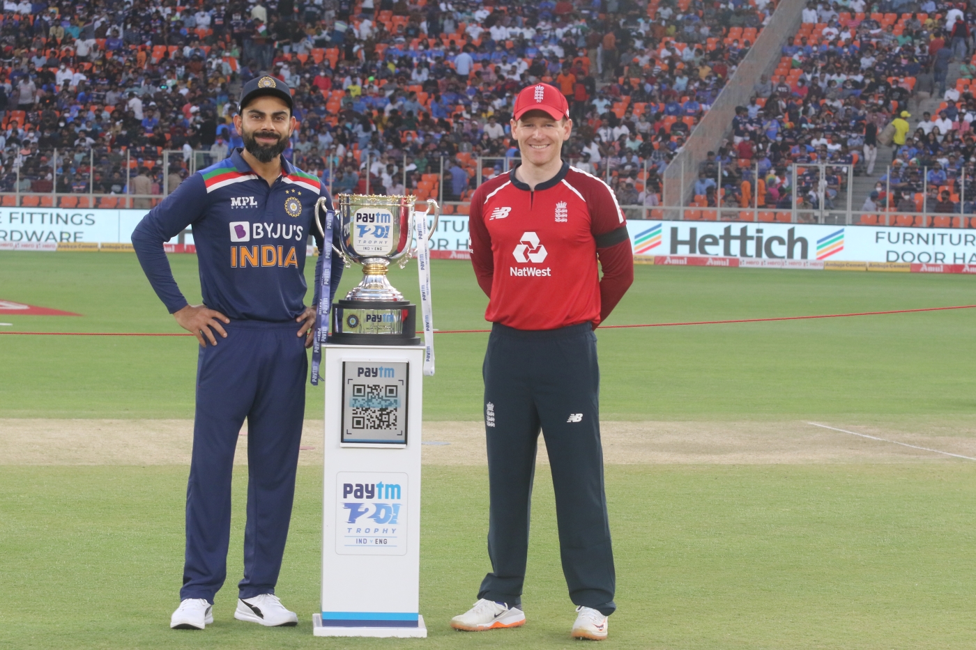 Virat Kohli and Eoin Morgan will clash to win the series | Getty