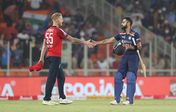 Ben Stokes and Virat Kohli | Getty