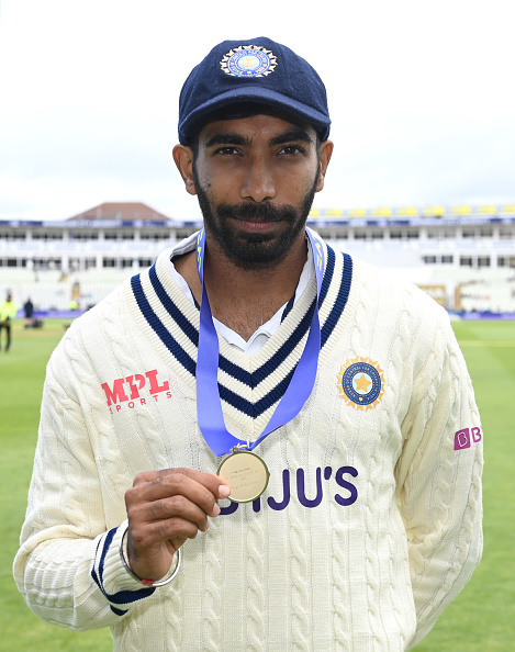 Jasprit Bumrah with his Player-of-the-Series medal | Getty