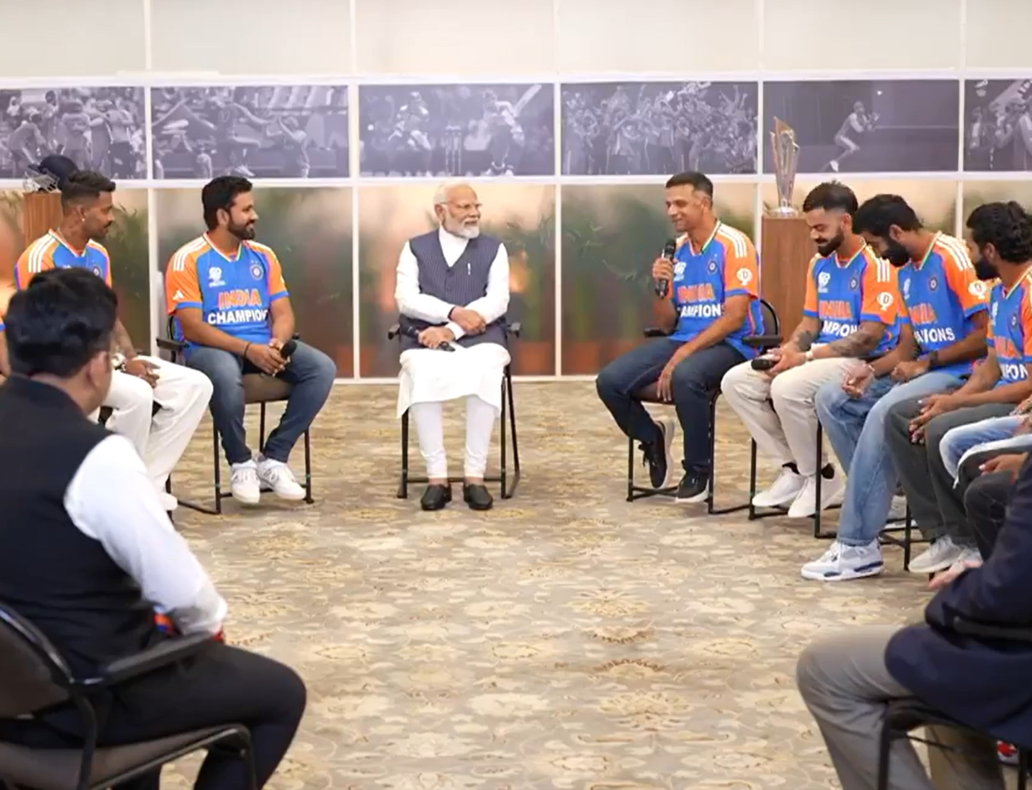 Indian team was hosted by the Prime Minister for breakfast at his residence in Delhi | X