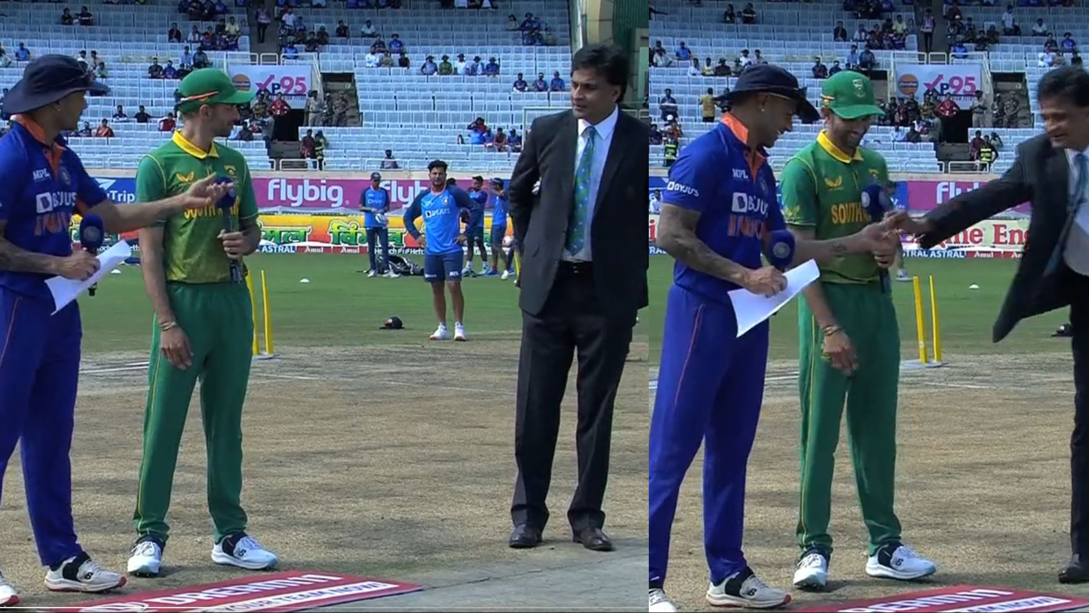 IND v SA 2022: WATCH- Match referee Javagal Srinath forgets to give Shikhar Dhawan the coin for toss in 2nd ODI