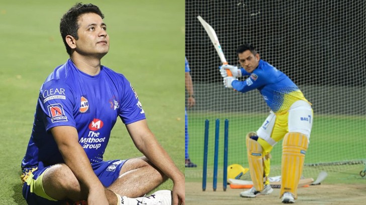 IPL 2020: WATCH - Piyush Chawla dismisses MS Dhoni in nets after some lusty hitting