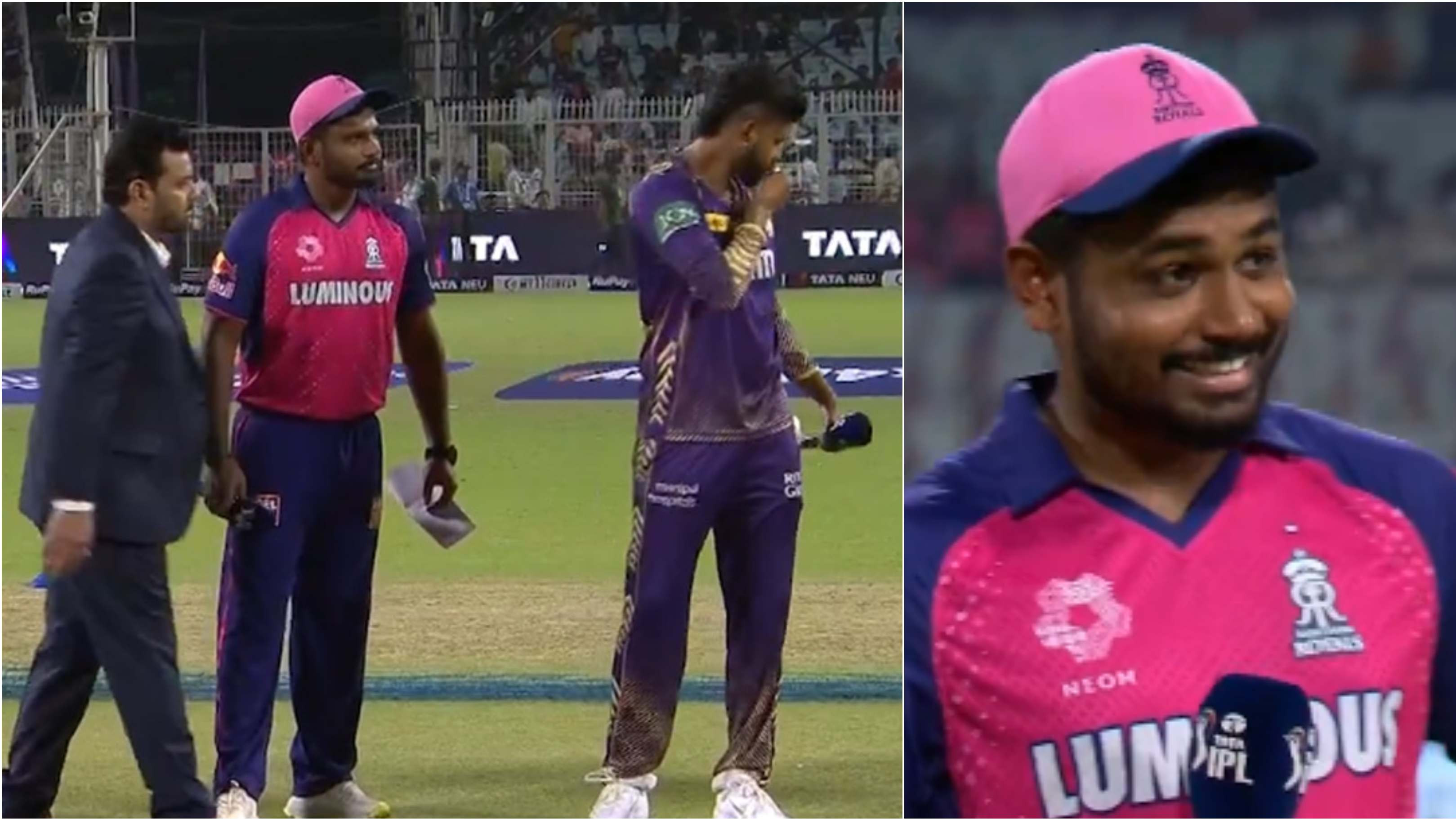IPL 2024: WATCH - Shreyas Iyer's coin-kissing act fails to produce desired result against RR; Sanju Samson shocked