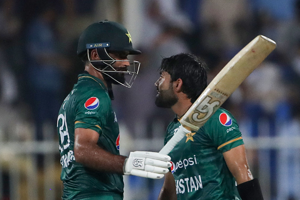 Fakhar and Rizwan added 113 runs for Pakistan for 2nd wicket | Getty