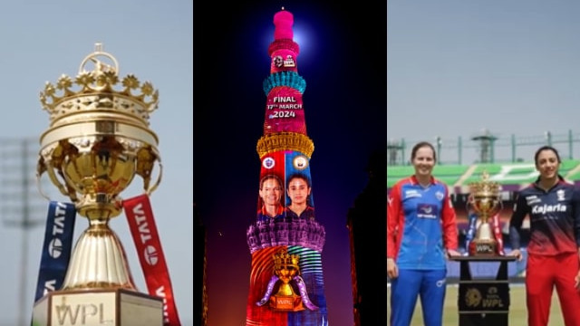 WPL 2024: WATCH- Meg Lanning and Smriti Mandhana pose with trophy ahead of final showdown