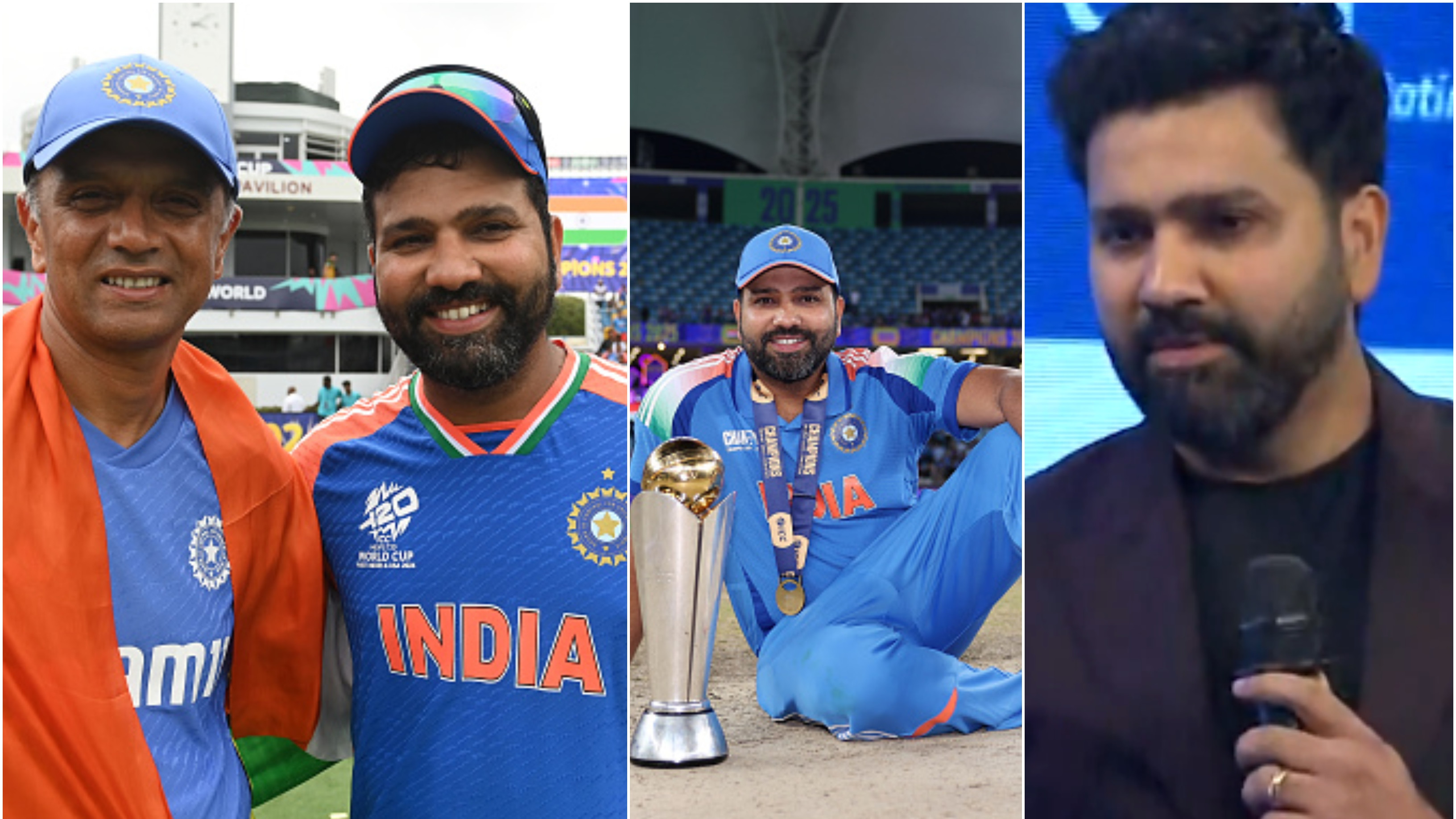 WATCH: “It's not about one year or two years…,” Rohit credits Dravid's tenure for India’s Champions Trophy 2025 win