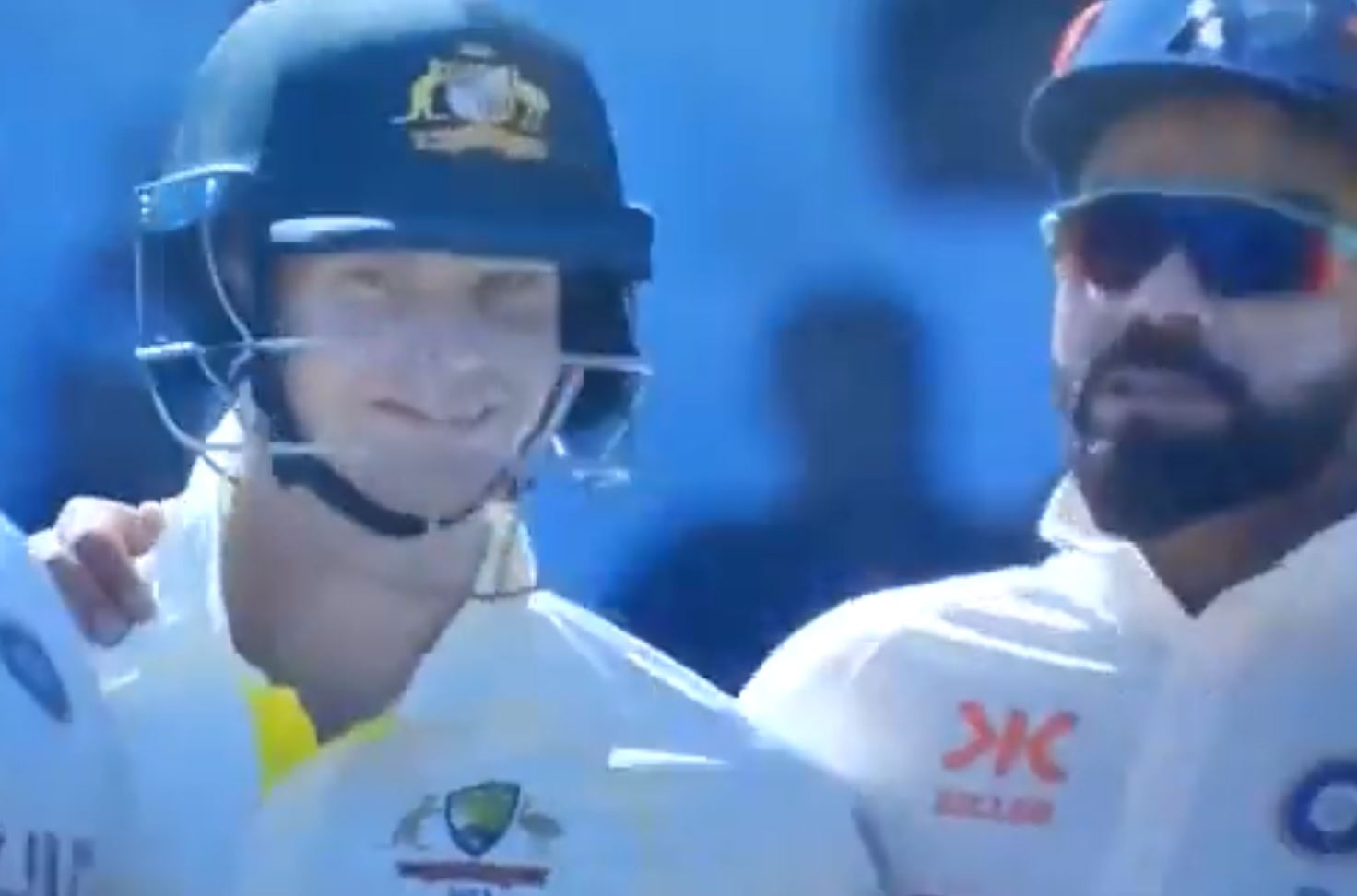 Steve Smith and Virat Kohli having some words | Twitter