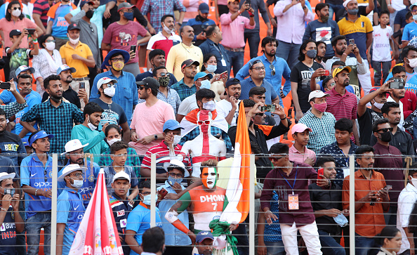 Fans at the Narendra Modi stadium in Ahmedabad | Getty