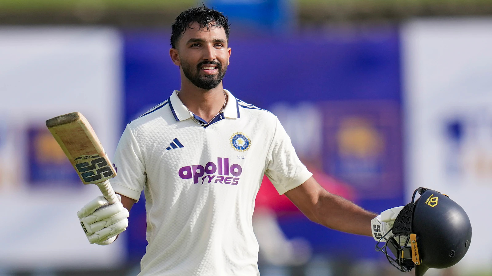 Devdutt Padikkal made 167 and 44 in the first Test in Galle | PTI