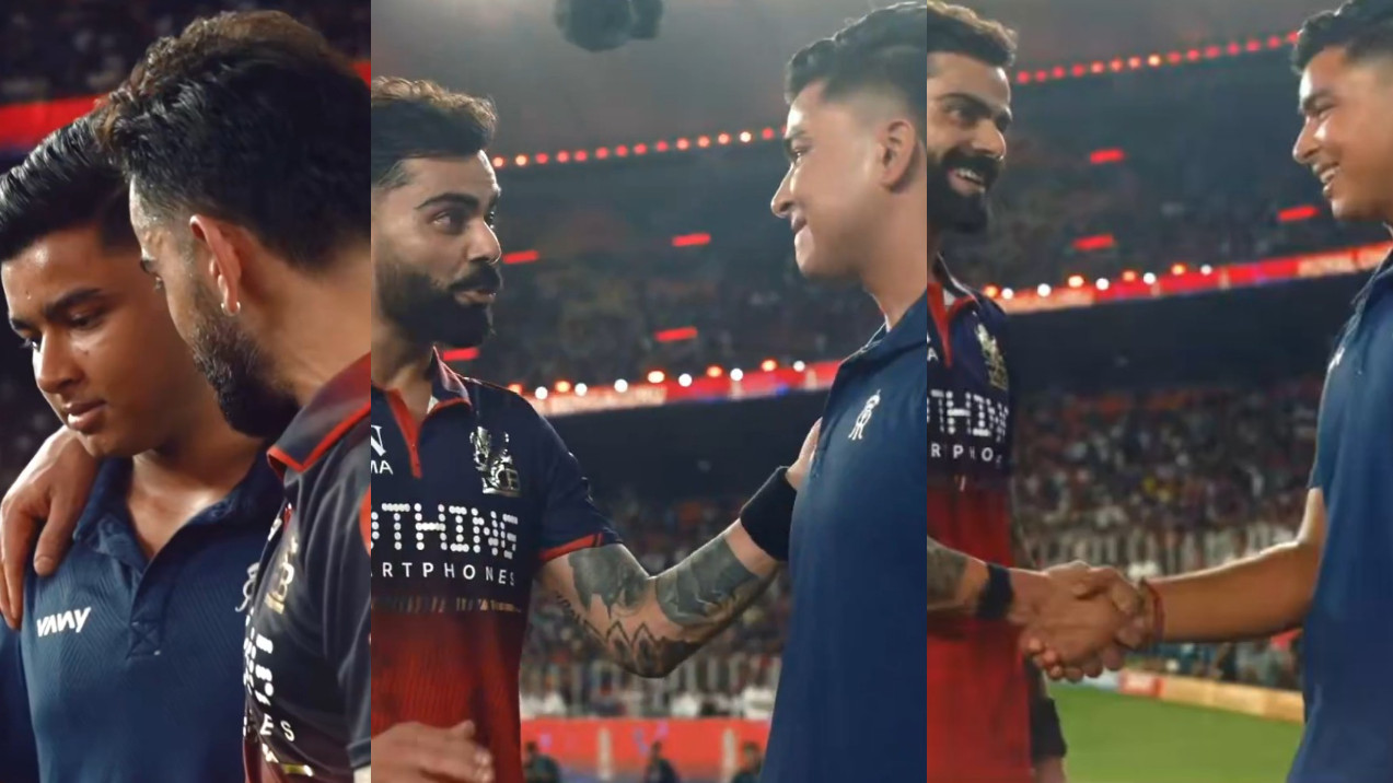 IPL 2026: WATCH- “Ek Bihari sab pe bhaari.. Khatam game”- Virat Kohli tells Vaibhav Sooryavanshi to go onwards and upwards