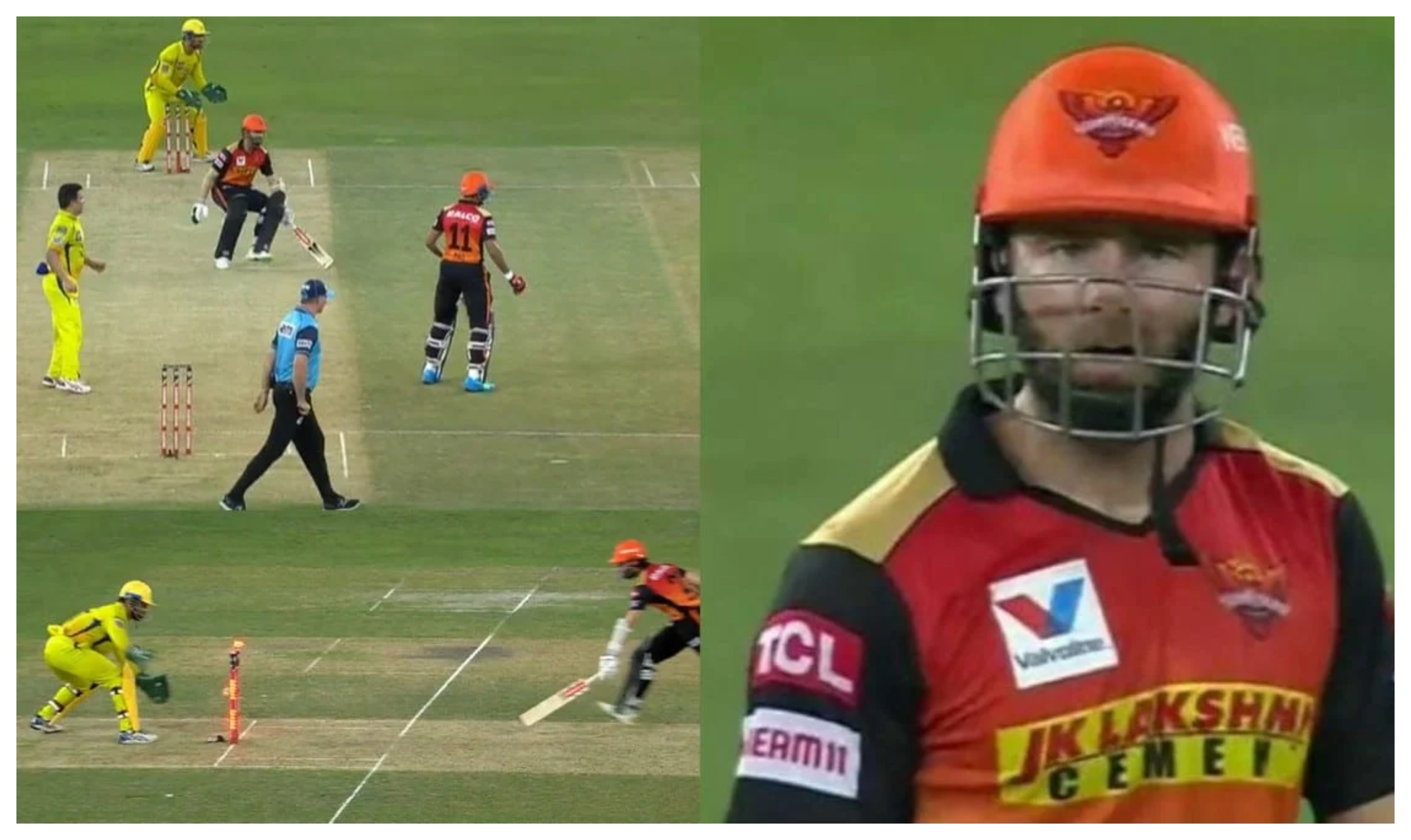 Williamson was quite animated after his dismissal | Screengrab
