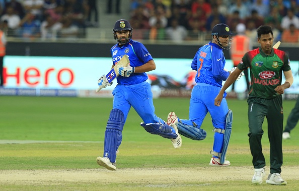 MS Dhoni and Rohit Sharma  | GETTY