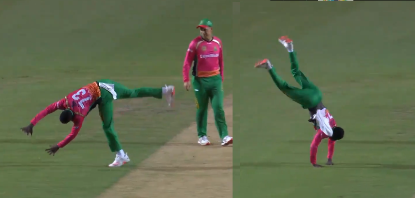 CPL 2020: WATCH - Kevin Sinclair performs somersault and back flips to  celebrate a wicket