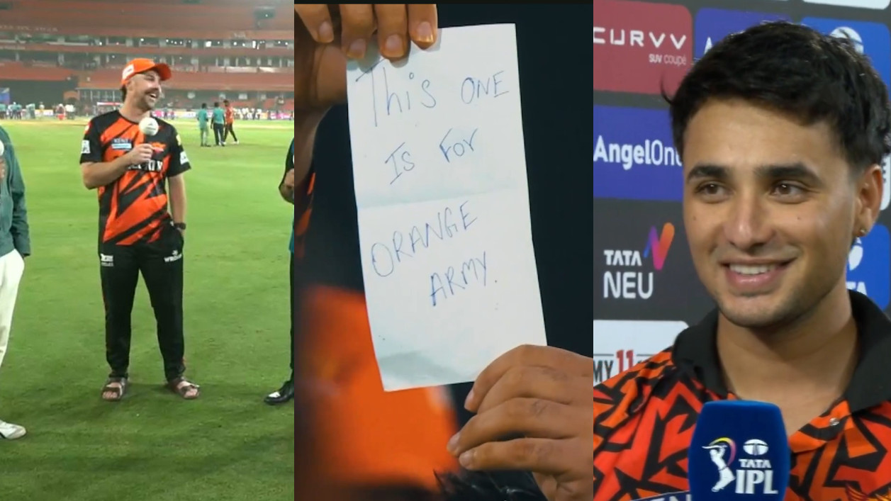 IPL 2025: “I wrote it today”- Abhishek Sharma refutes Travis Head’s claim that the ‘Orange Army’ note was with him for 6 games