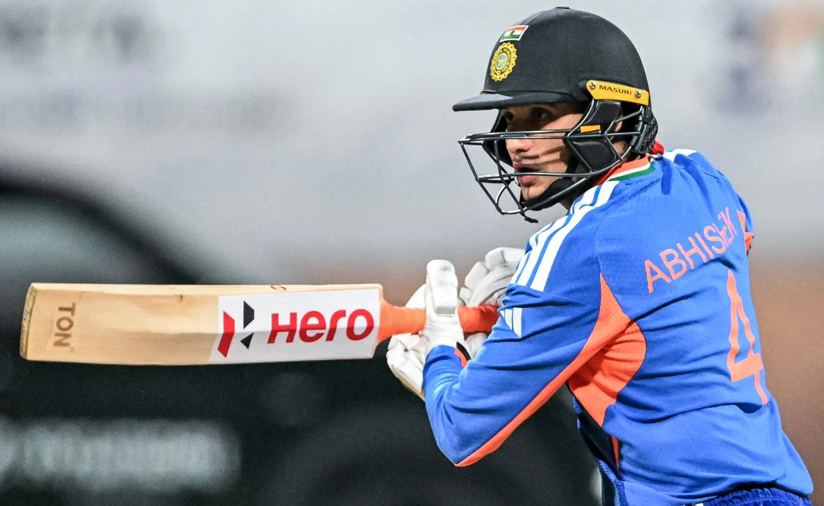 Abhishek Sharma made two fifties in the T20 World Cup, including a 21-ball 52 in the final | Getty