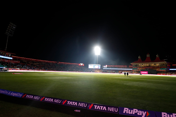 The match between PBKS and DC was halted midway in Dharamsala | Getty