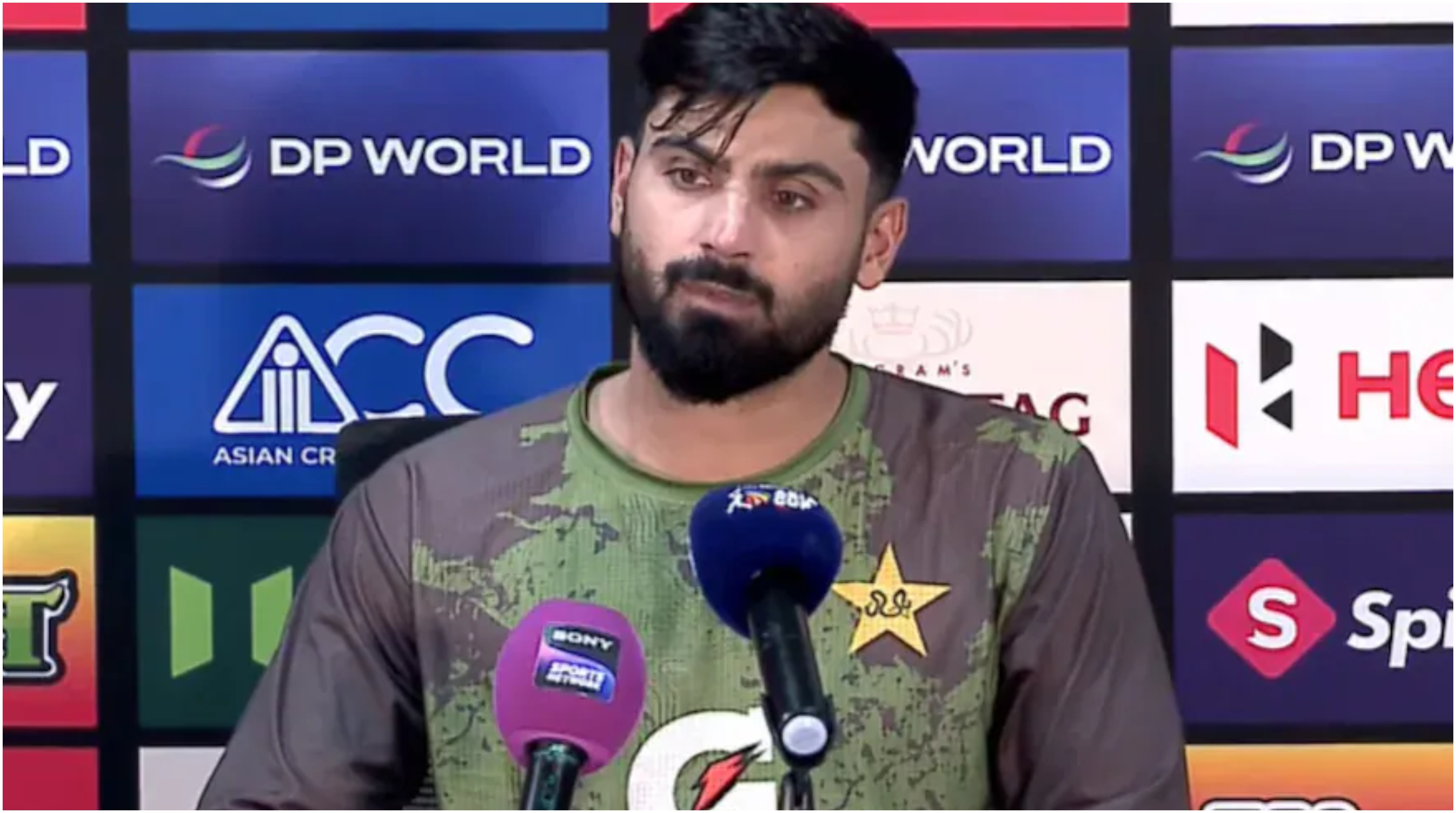 Hussain Talat in press conference after Pakistan's win over Sri Lanka | ACC/YouTube