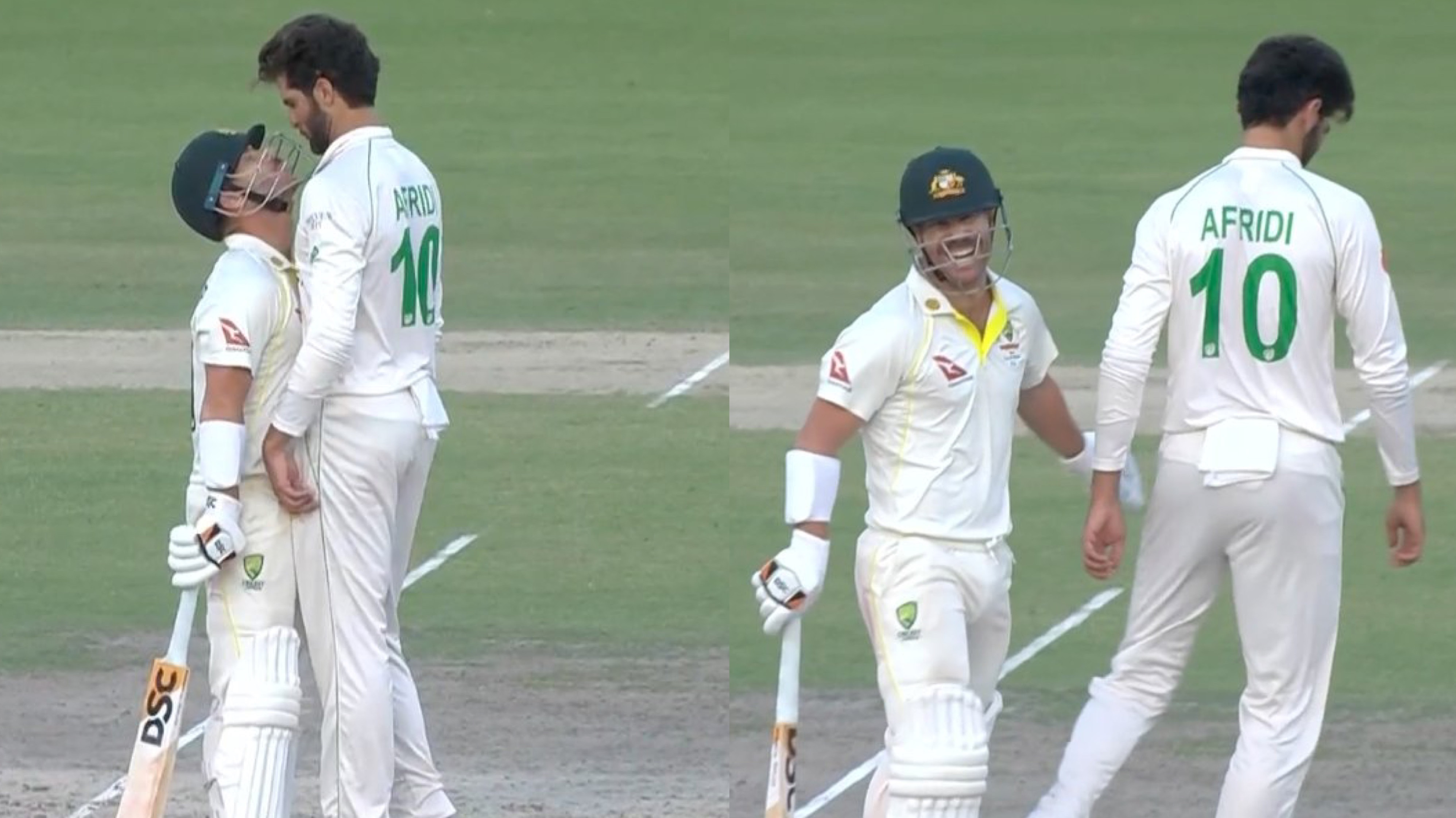 PAK v AUS 2022: Twitterati react hilariously after Warner and Afridi share a funny moment on Day 3