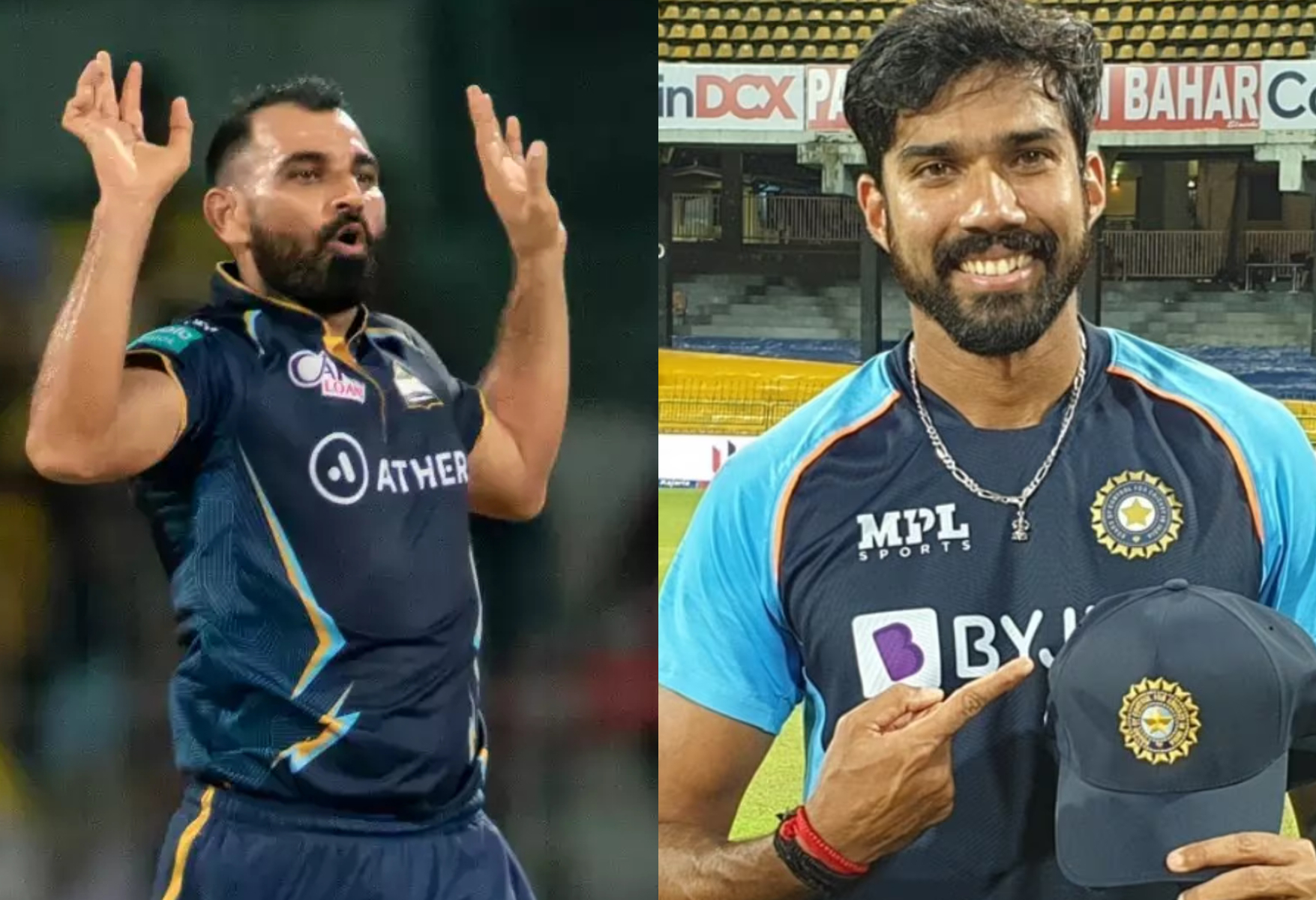 Shami has been replaced by Warrier in GT  | IPL/X