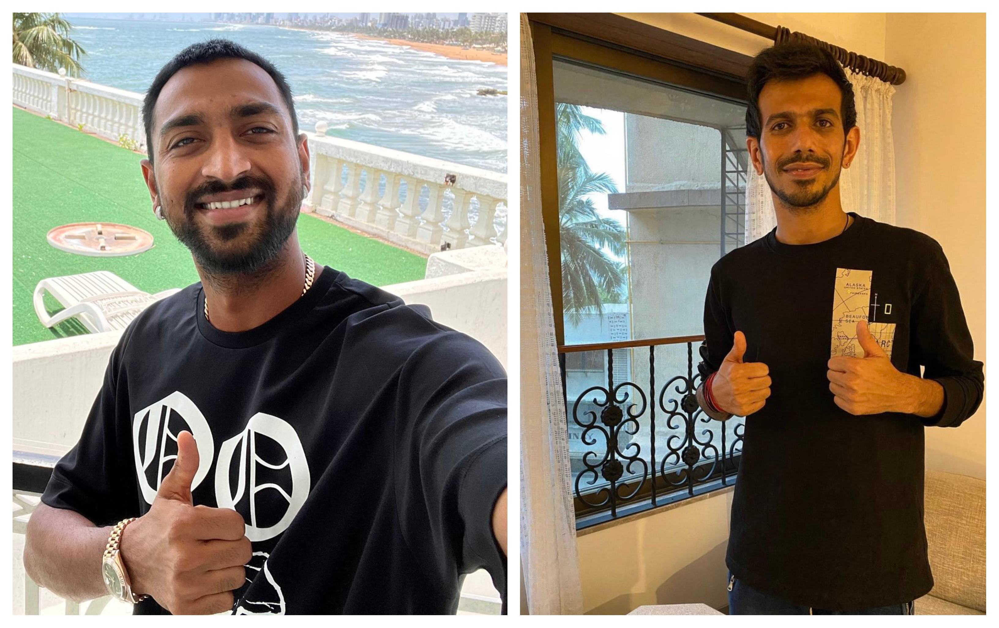 Krunal Pandya and Yuzvendra Chahal | Twitter