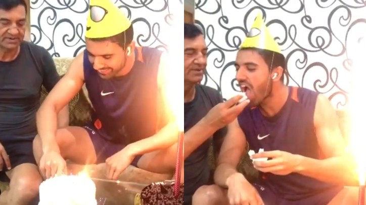 WATCH: Deepak Chahar celebrates 28th birthday with family; sister Malti has a message for him