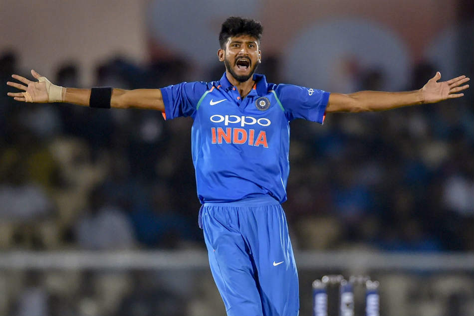 Khaleel Ahmed picked up 3 wickets at CCI in the fourth ODI and captured everyone's imagination | AP