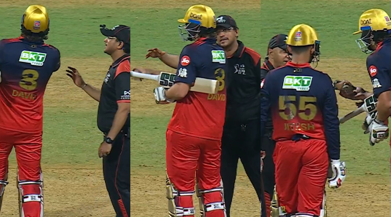 Tim David's disagreement with the umpires about ball's condition | Star Sports X