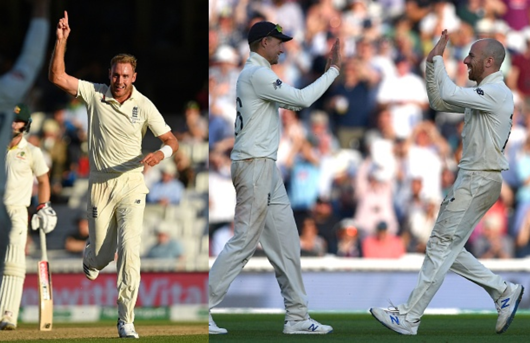 Stuart Broad and Jack Leach picked four wickets each | Getty