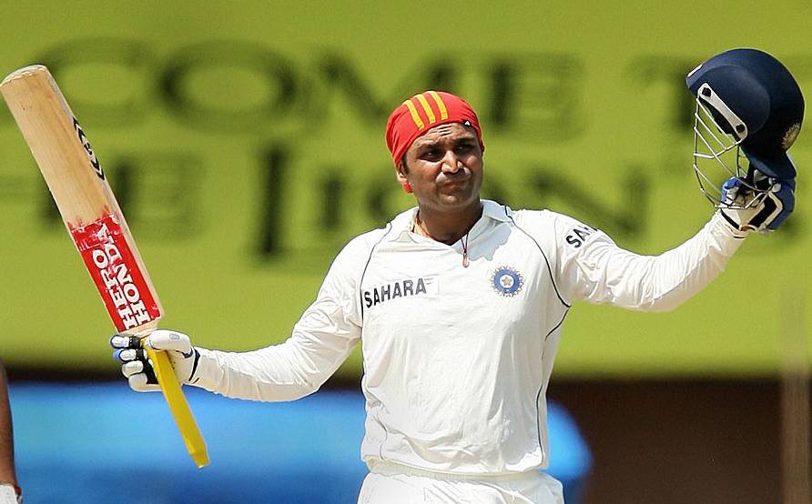 Sehwag is the only Indian to score two triple hundreds in Test cricket