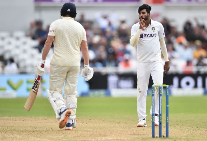 Mohammed Siraj gave Jonny Bairstow a send off | Getty