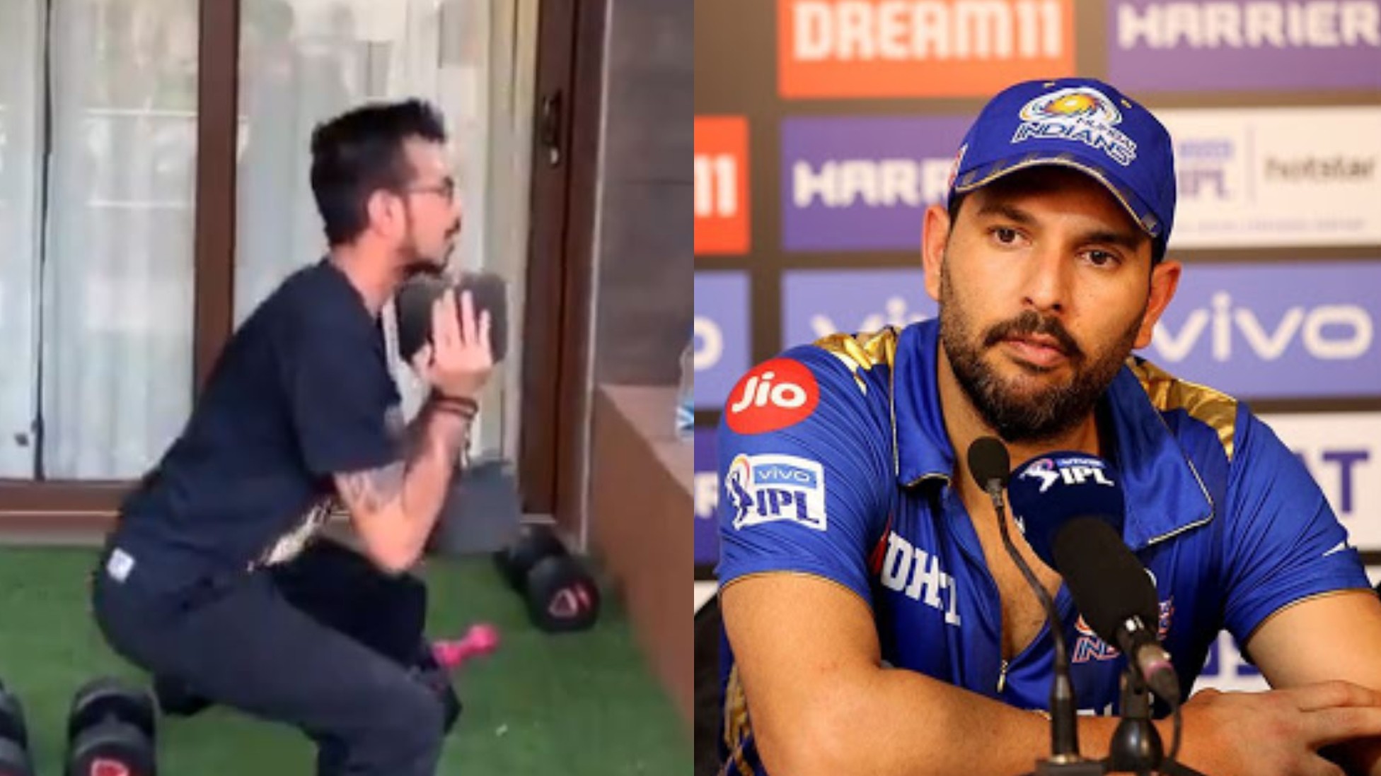 Yuvraj Singh hilariously roasts Yuzvendra Chahal’s workout video; calls his biceps ‘chuhe’