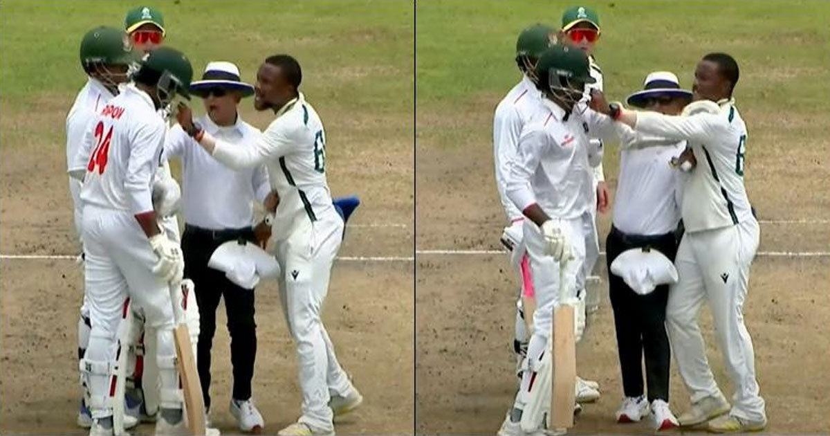 Fight between South Africa’s Tshepo Ntuli and Bangladesh’s Ripon Mondal | X