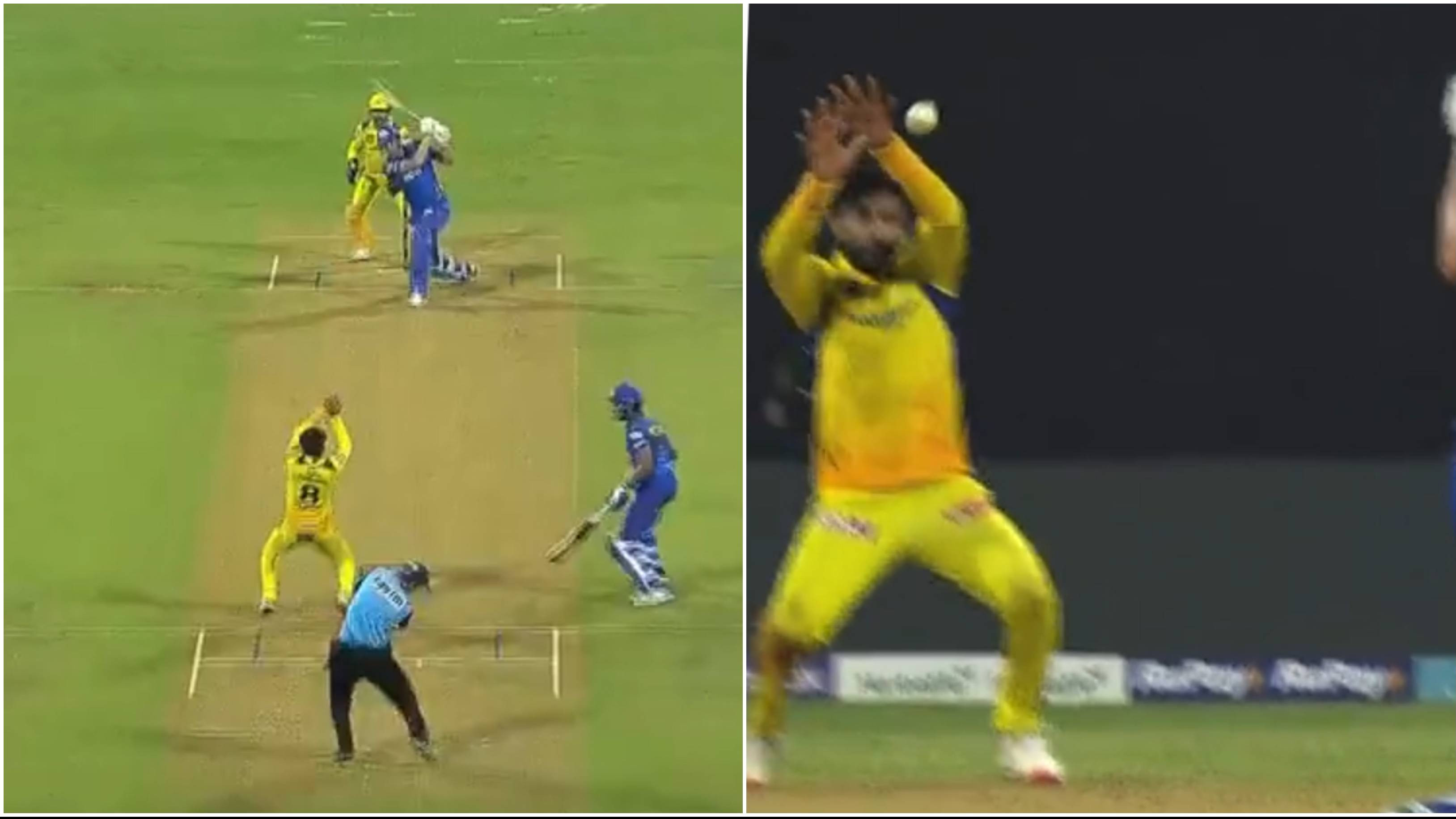 IPL 2023: WATCH – Ravindra Jadeja takes a sensational reflex catch off his own bowling to dismiss Cameron Green