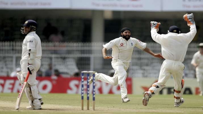 Panesar celebrates the wicket of Tendulkar | AFP