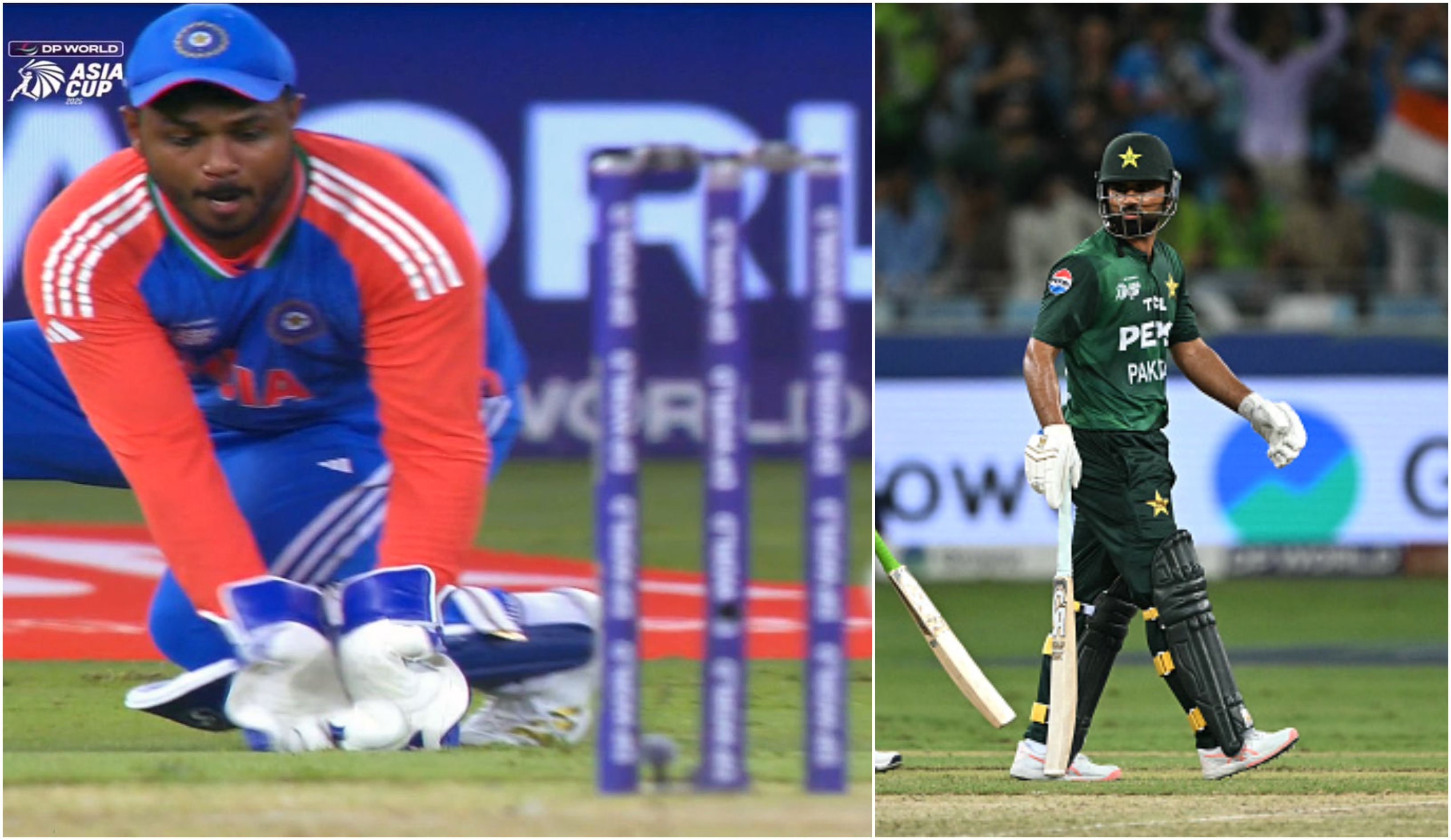 Fakhar Zaman was not happy with the TV umpire's call | X/Getty