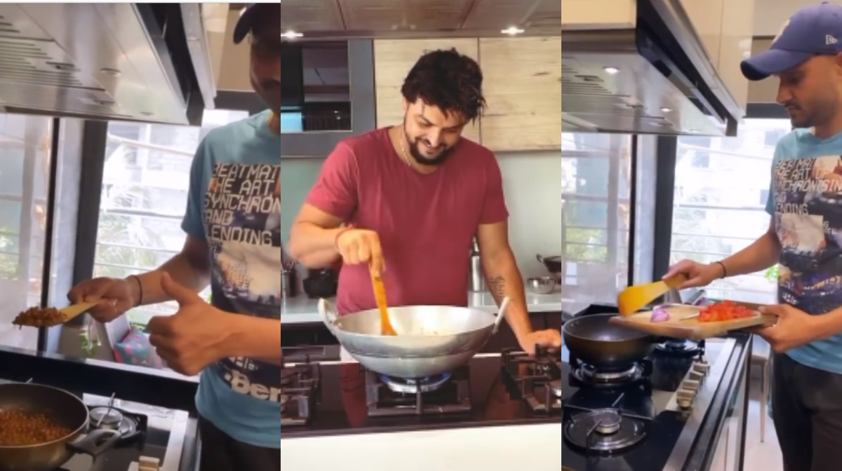 Harbhajan Singh and Suresh Raina donned the chef's hat | Instagram