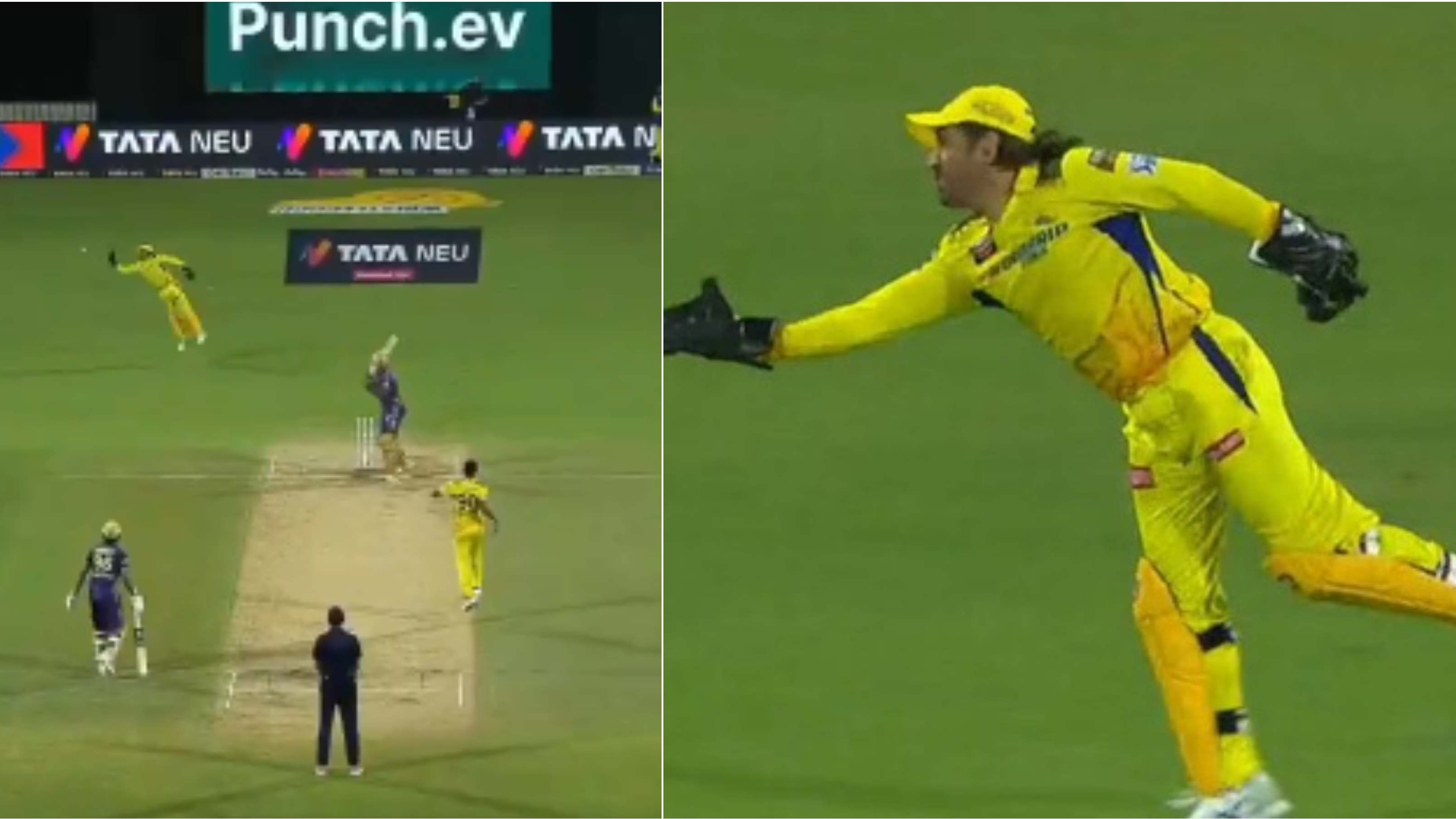 IPL 2024: WATCH - MS Dhoni commits rare mistake behind the stumps; drops Andre Russell’s catch during CSK-KKR clash