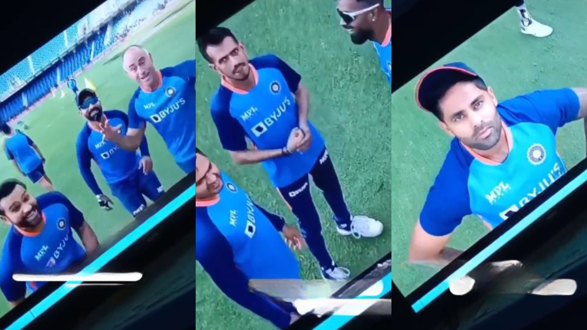 Asia Cup 2022: WATCH- Rohit, Karthik, Chahal and Suryakumar have fun with the Spidercam