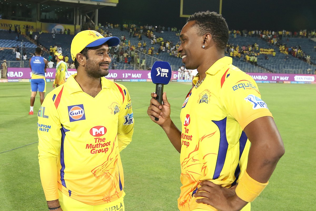 Ambati Rayudu and Dwayne Bravo | Twitter 