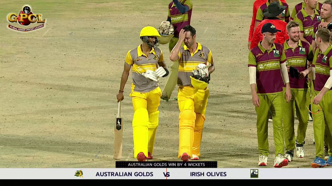 Callum Ferguson stars in Australian Golds’ 4-wicket win over Irish Olives in Match 4 of GPCL T20